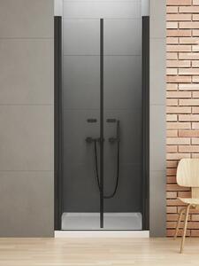 New Trendy New Soleo Black sprchové dveře 100 cm sklopné černá matný/průhledné sklo D-0216A