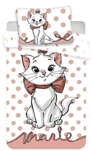 Jerry fabrics Disney povlečení do postýlky Marie Cat Dots 02 baby 100x135 + 40x60 cm