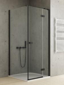 New Trendy Reflexa Black sprchový kout 80x70 cm obdélníkový černá matný/průhledné sklo EXK-4913
