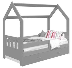 Dětská postel Domeček 160x80 D3C šedá