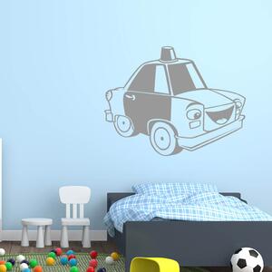 Živá Zeď Samolepka Dětské autíčko s majákem Barva: černá