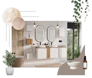 Comad Koupelnová skříňka pod deskové umyvadlo Nova White 60 bílá mat (2 šuplíky)