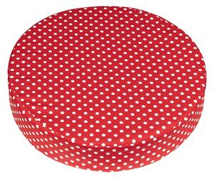 BELLATEX Sedák KULATÝ Červená,Bílá průměr 40 cm