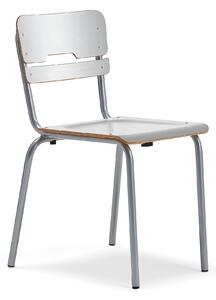 AJ Produkty Školní židle SCIENTIA, sedák 390x390 mm, výška 460 mm, stříbrná/šedá