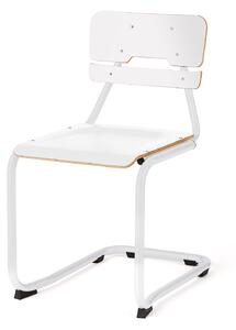 AJ Produkty Školní židle LEGERE II, výška 450 mm, bílá, bílá