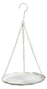 Krémové antik kovové závěsné krmítko pro ptáčky Joel - 25*43 cm - Chic Antique