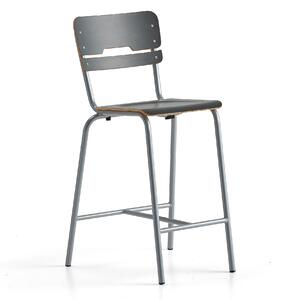 AJ Produkty Školní židle SCIENTIA, sedák 360x360 mm, výška 650 mm, stříbrná/antracitová