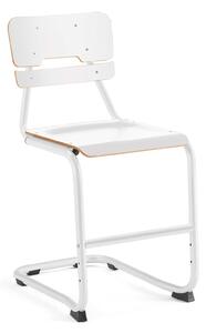AJ Produkty Školní židle LEGERE I, výška 500 mm, bílá, bílá