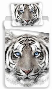 Jerry Fabrics povlečení bavlna fototisk White Tygr 140x200+70x90 cm