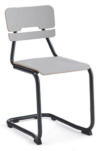 AJ Produkty Školní židle LEGERE I, výška 450 mm, antracitově šedá, šedá