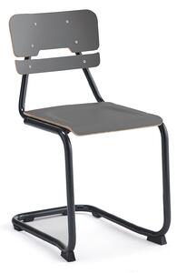 AJ Produkty Školní židle LEGERE I, výška 450 mm, antracitově šedá, antracitově šedá