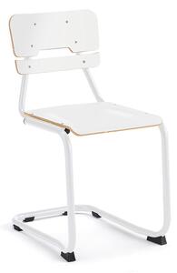 AJ Produkty Školní židle LEGERE I, výška 450 mm, bílá, bílá