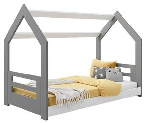 Dětská postel Domeček 160x80 D2B šedá