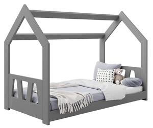Dětská postel Domeček 160x80 D2A šedá