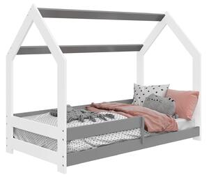 Dětská postel Domeček 160x80 D5 bílá s roštem