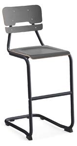 AJ Produkty Školní židle LEGERE I, výška 650 mm, antracitově šedá, antracitově šedá