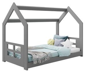 Dětská postel Domeček 160x80 D2D šedá