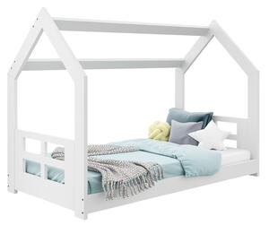 Dětská postel Domeček 160x80 D2D bílá s roštem