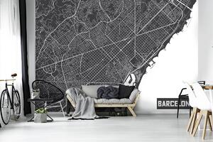 Fototapeta - Mapa Barcelona (152,5x104 cm)