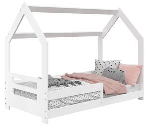 Dětská postel Domeček 160x80 D5B bílá s roštem