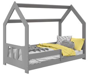 Dětská postel Domeček 160x80 D5A šedá