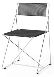 HAY Židle X-Line Chrome, black