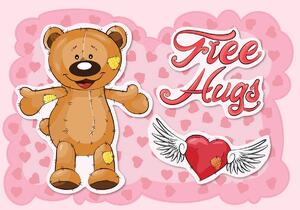 Fototapeta - Free hugs (254x184 cm)
