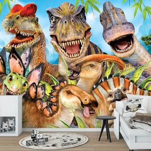 Fototapeta - Dinosauři - Selfie (152,5x104 cm)