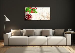 Fotoobraz skleněný na stěnu do obýváku Malinový džem osh-120964382