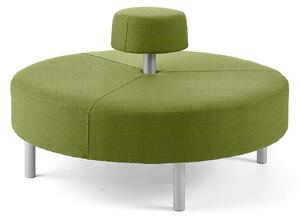 AJ Produkty Kulatá sedačka DOT, kruhové opěradlo, Ø 1300 mm, potah Repetto, zelené řasy