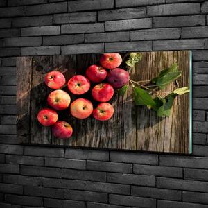 Foto obraz sklo tvrzené Jablka na stole osh-121264819