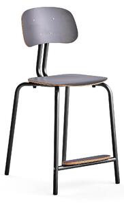 AJ Produkty Školní židle YNGVE, 4 nohy, výška 610 mm, antracitově šedá
