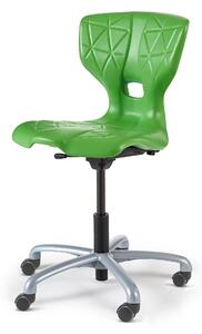 AJ Produkty Židle ALDA V, s kolečky, zelená