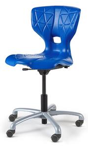AJ Produkty Židle ALDA V, s kolečky, modrá