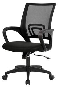 Kancelářská otočná židle s područkami ve více barvách - černá