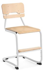 AJ Produkty Školní židle LEGERE III, výška 500 mm, bílá, bříza