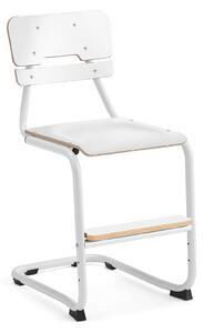 AJ Produkty Školní židle LEGERE III, výška 500 mm, bílá, bílá