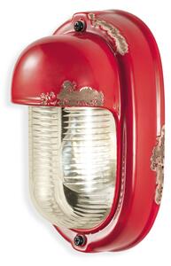 Ferroluce Nástěnné retro svítidlo VINTAGE, v. 24 cm, 1xE27 Barva: Červená