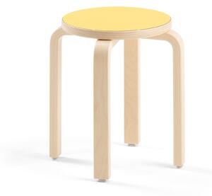 AJ Produkty Dětská stolička DANTE, výška 380 mm, bříza/žlutá