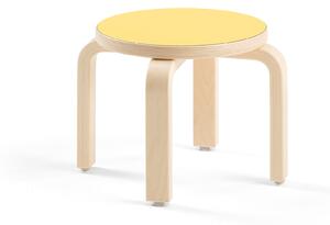 AJ Produkty Dětská stolička DANTE, výška 260 mm, bříza/žlutá