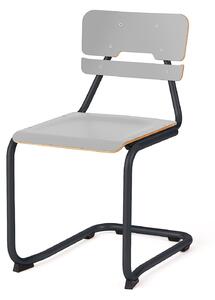 AJ Produkty Školní židle LEGERE II, výška 450 mm, antracitově šedá, šedá