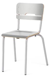 AJ Produkty Školní židle SCIENTIA, sedák 360x360 mm, výška 460 mm, stříbrná/šedá