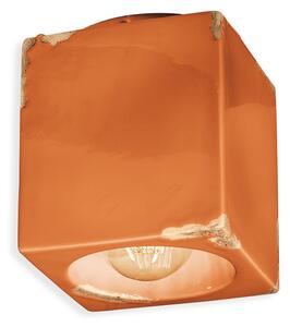Ferroluce Stropní retro svítidlo VINTAGE, š. 12 cm, 1xE27 Barva: Oranžová
