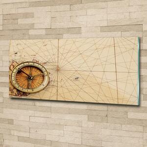 Fotoobraz na skle Kompas na mapě osh-122551026