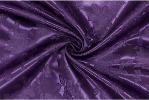 Brokát žakár - Tmavě fialový