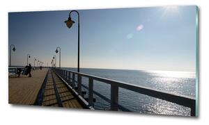 Foto obraz skleněný horizontální Molo Gdyně osh-122983405
