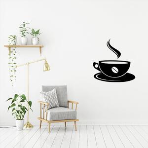 Živá Zeď Samolepka Pražená káva Barva: černá