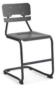 AJ Produkty Školní židle LEGERE II, výška 500 mm, antracitově šedá, antracitově šedá