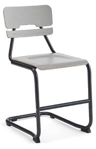 AJ Produkty Školní židle LEGERE II, výška 500 mm, antracitově šedá, šedá