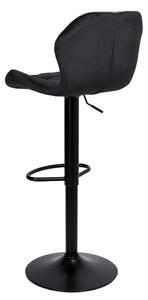 ViaDomo Via Domo - Barová židle Tiglio - černá - 46x106x35 cm